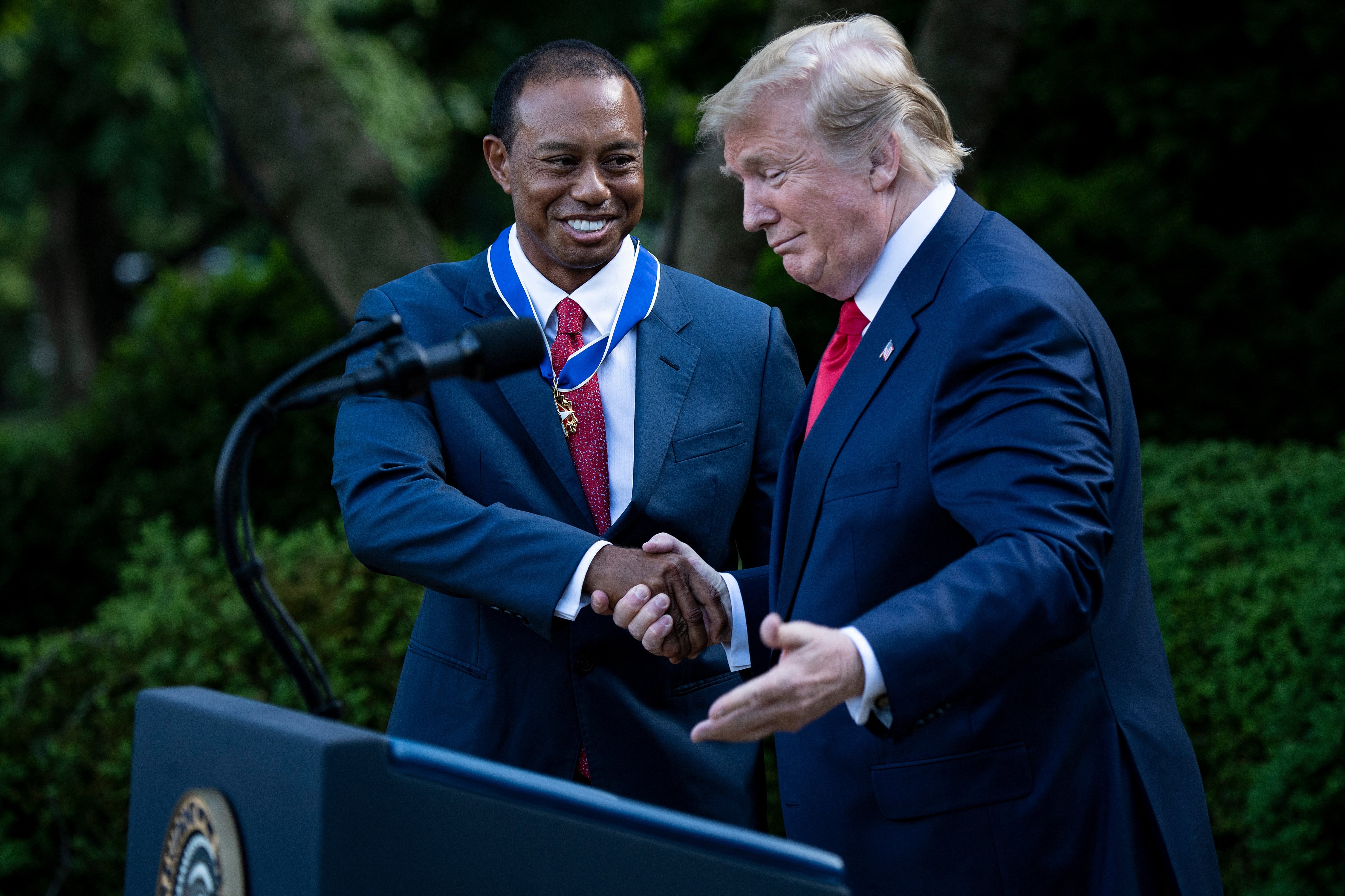 SEAL OF APPROVAL: Trump ‘happy’ over Tiger-Vanessa romance