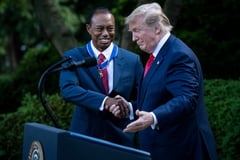 SEAL OF APPROVAL: Trump ‘happy’ over Tiger-Vanessa romance