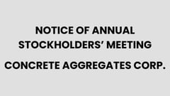 Concrete Aggregates Corp.