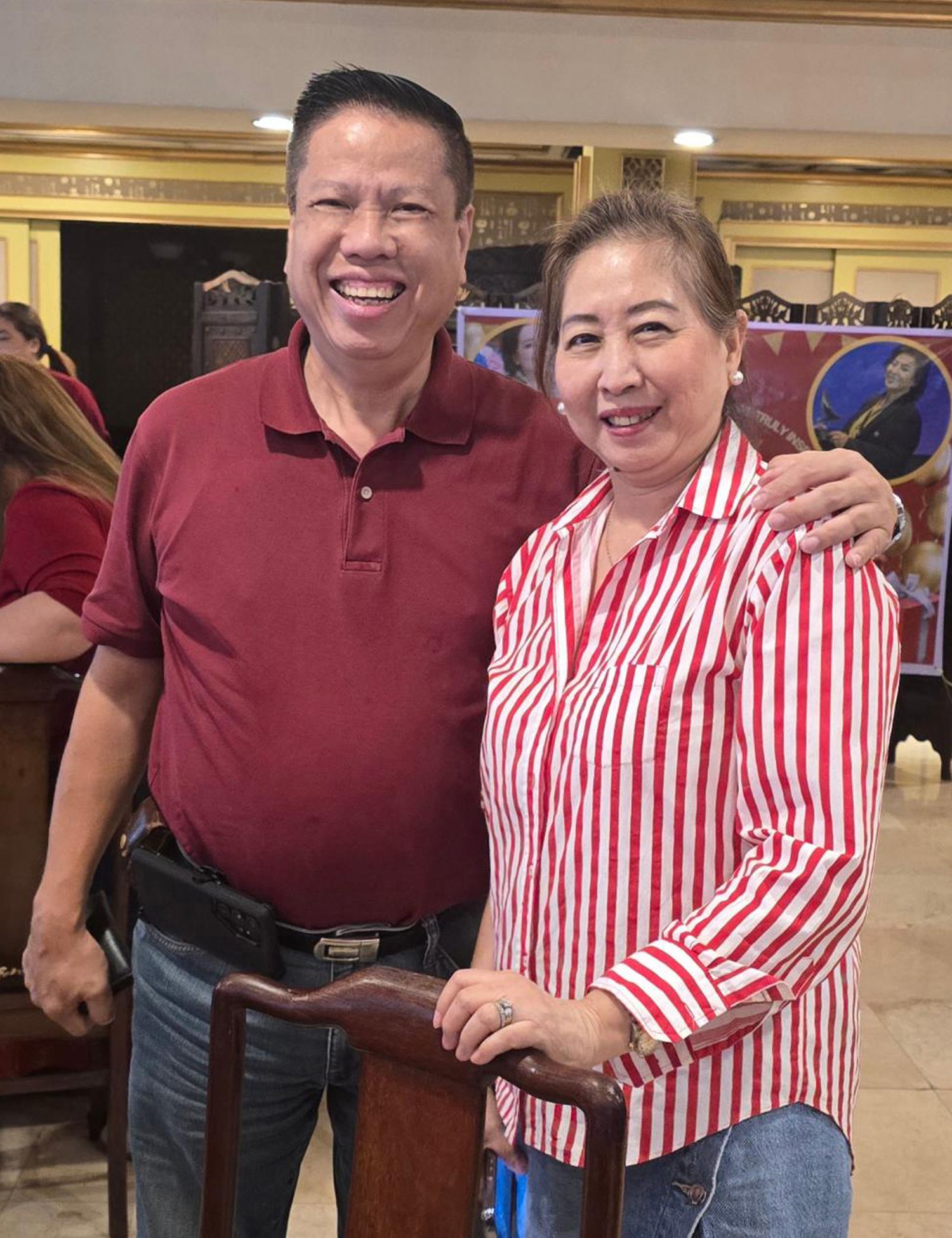 Alan Carvajal and Gwen Po.