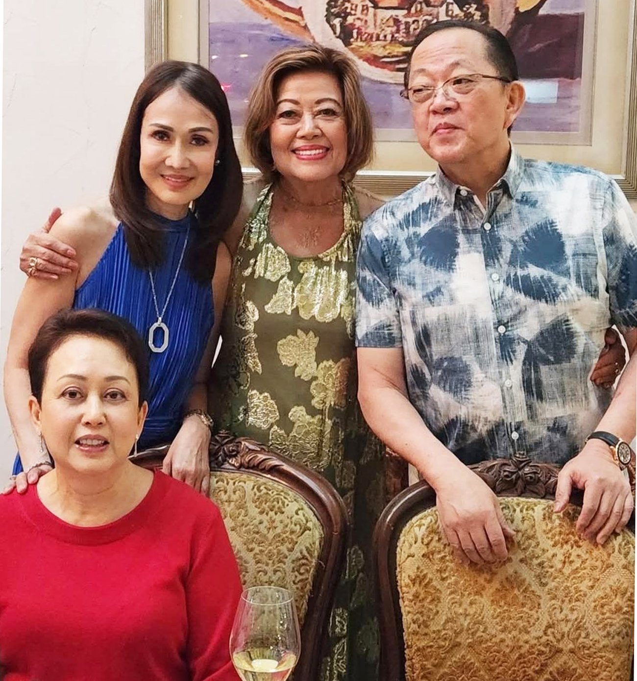 Ruth Lim with Tata Li, Irma Atillo and Danny Lim.