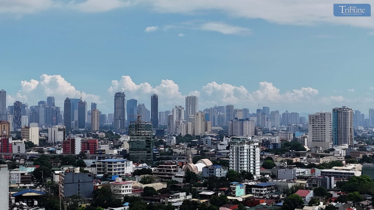 A view of Metro Manila seen from Quezon City on Wednesday, 2 April 2025, following the deadly earthquake in Myanmar. The Palace urged local government unit (LGU) officials to conduct building inspections and enforce strict permit issuance as a precaution against the Big One.