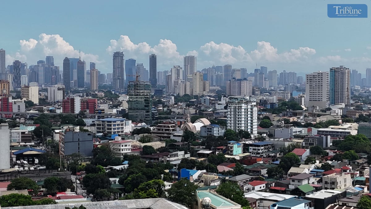A view of Metro Manila seen from Quezon City on Wednesday, 2 April 2025, following the deadly earthquake in Myanmar. The Palace urged local government unit (LGU) officials to conduct building inspections and enforce strict permit issuance as a precaution against the Big One.