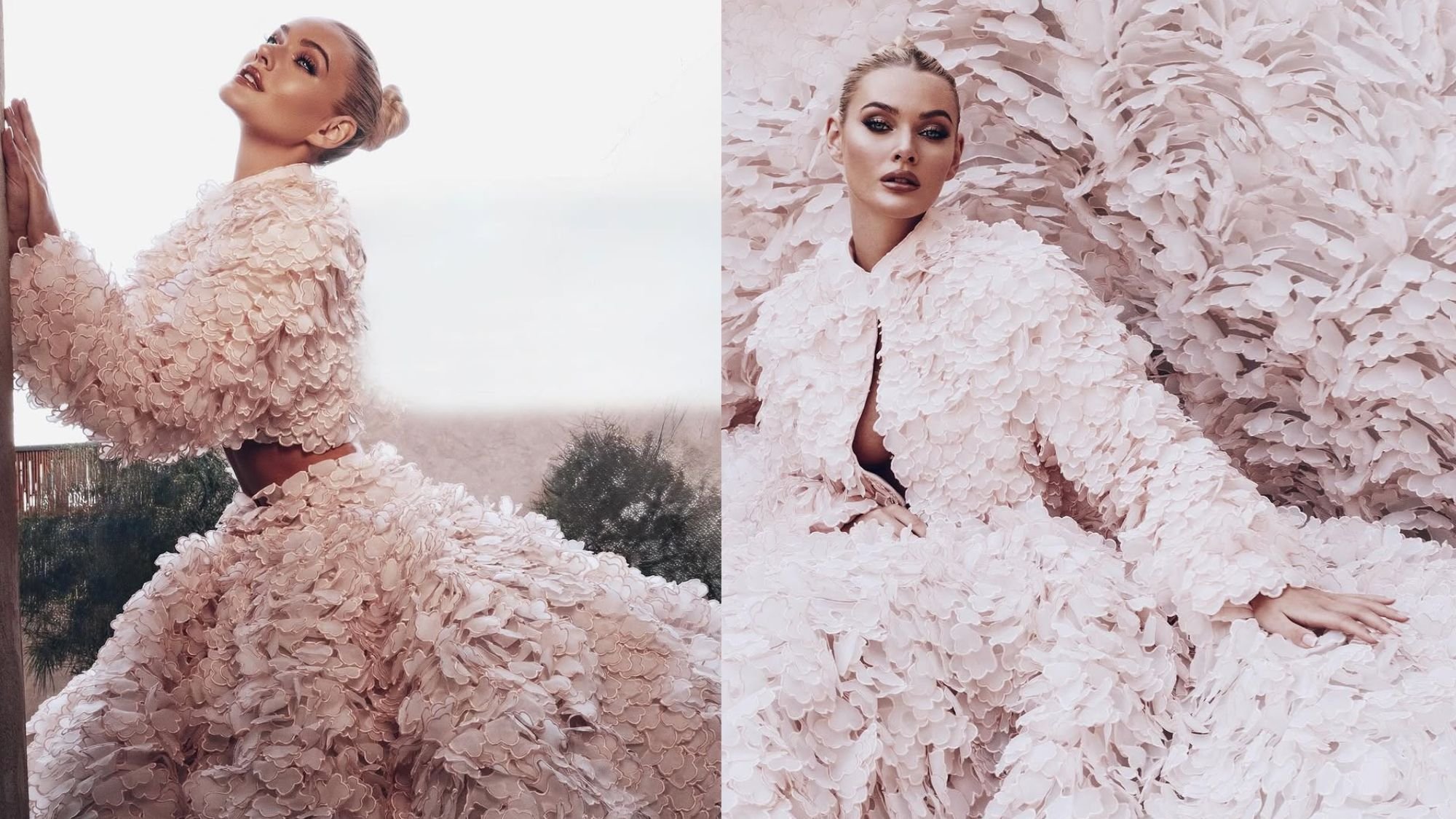 Victoria Theilvig stuns in Michael Cinco couture for Dubai fashion shoot