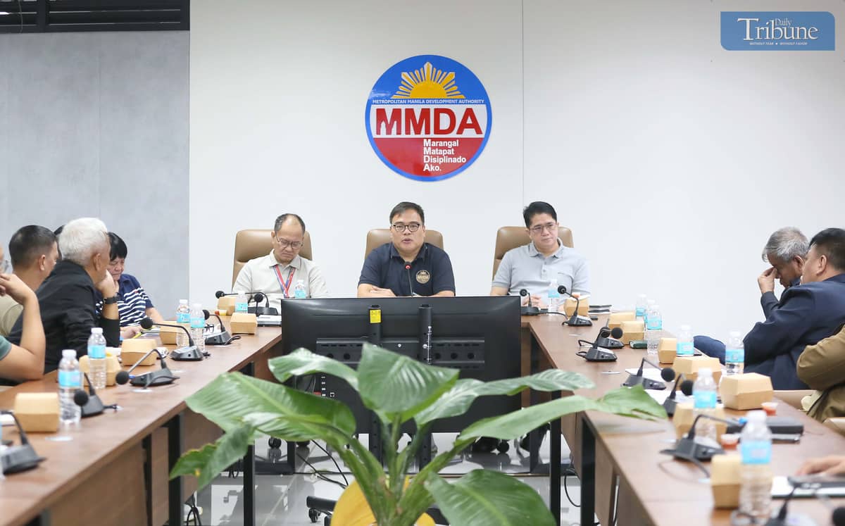 MMDA Chairman Don Artes holds press conference on 4 April 2025, to discuss Holy Week preparations. About 2,500 personnel will be deployed to assist major roads and terminals along EDSA.