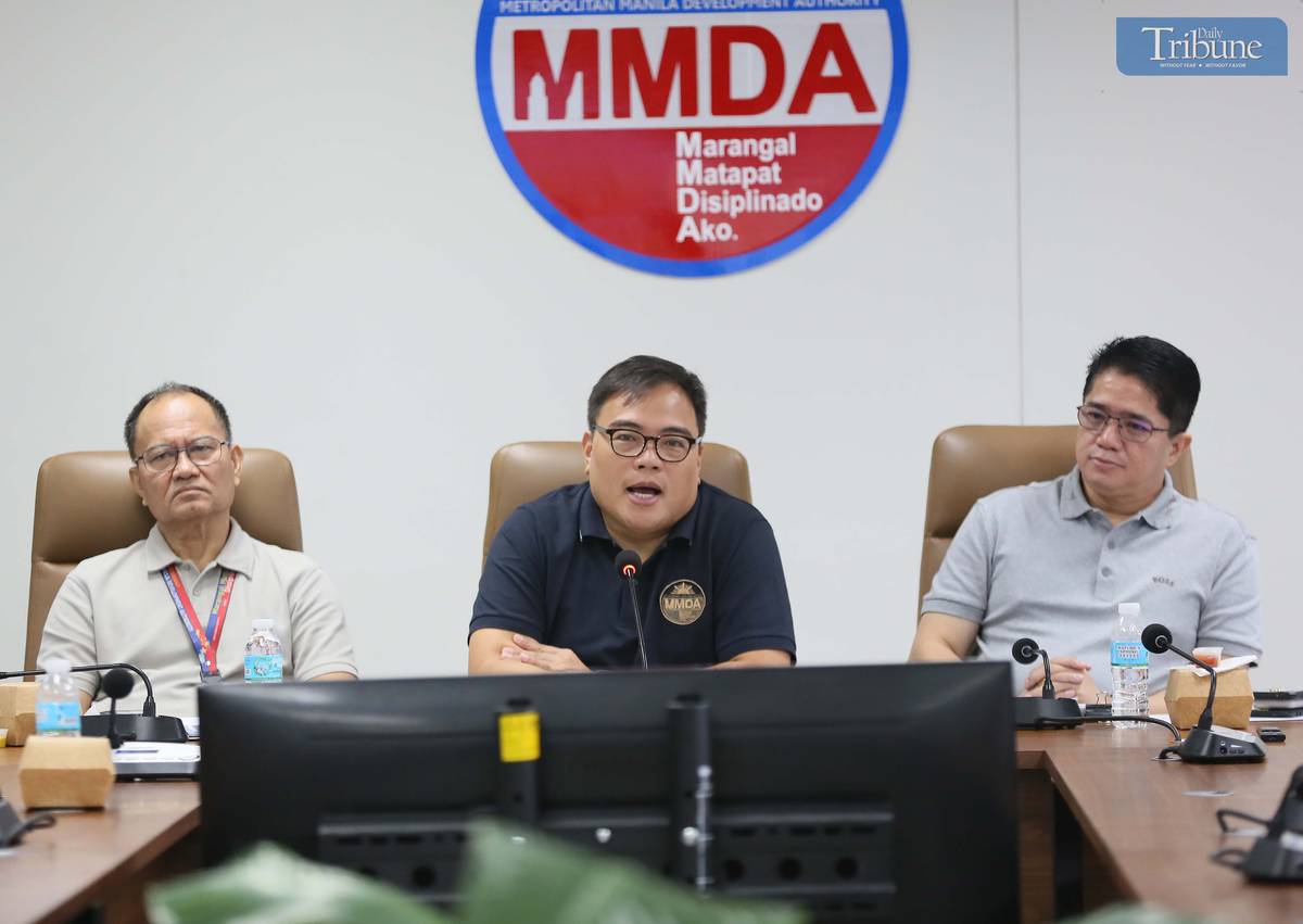 MMDA Chairman Don Artes holds press conference on 4 April 2025, to discuss Holy Week preparations. About 2,500 personnel will be deployed to assist major roads and terminals along EDSA.