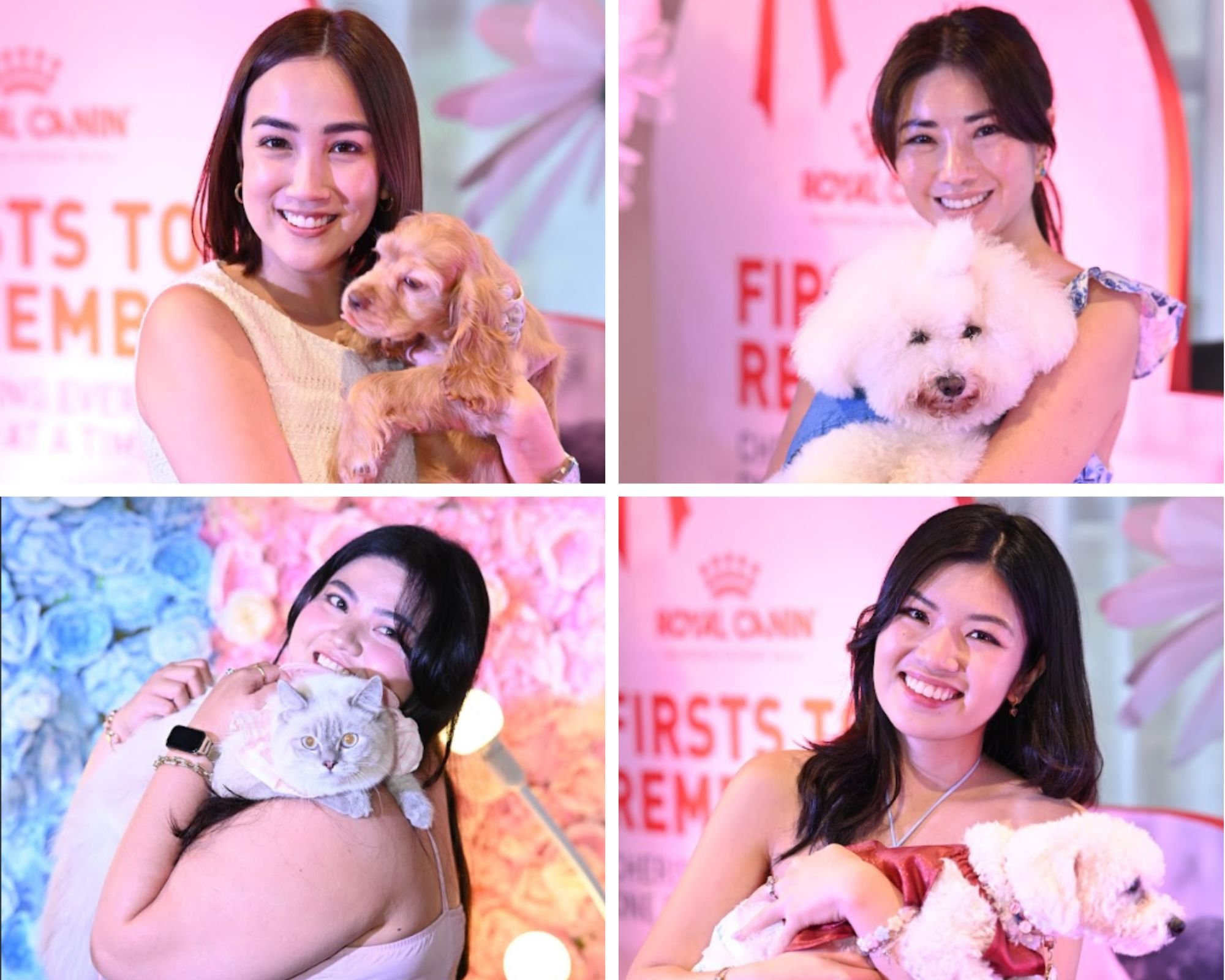 (FROM top, clockwise) Kally Araneta, Chelsea Robato, Cheid and Brittnee Que.
