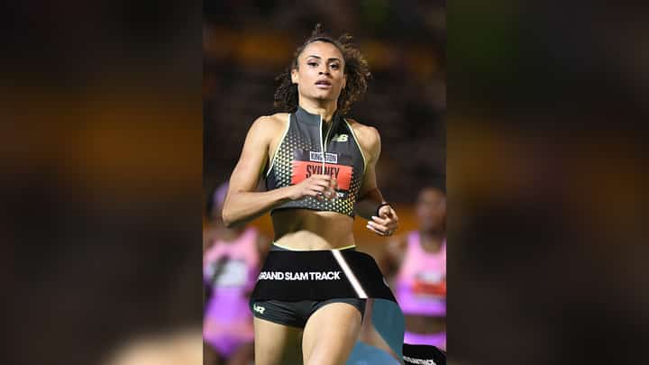 SYDNEY McLaughlin-Levrone flaunts her might en route to winning the women’s 400m hurdles event of the Grand Slam Track athletics circuit in Jamaica.