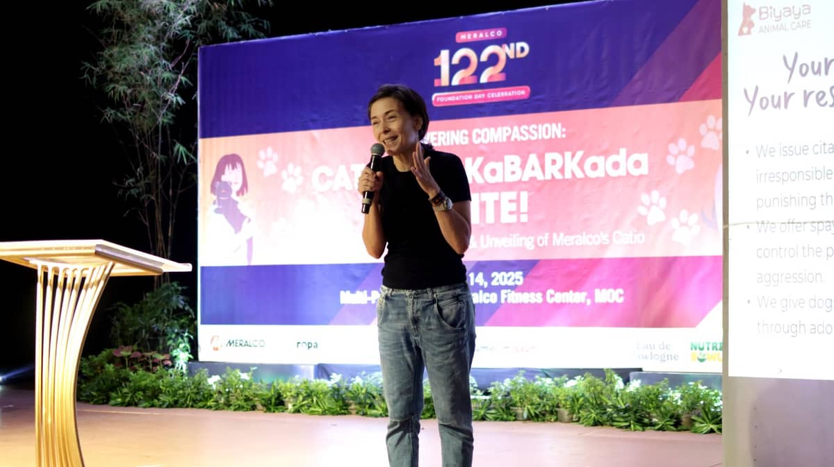 Biyaya Animal Care co-founder and President Rina Ortiz highlighted the importance of TNVR during her talk.