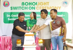 Bohol high school connects to grid