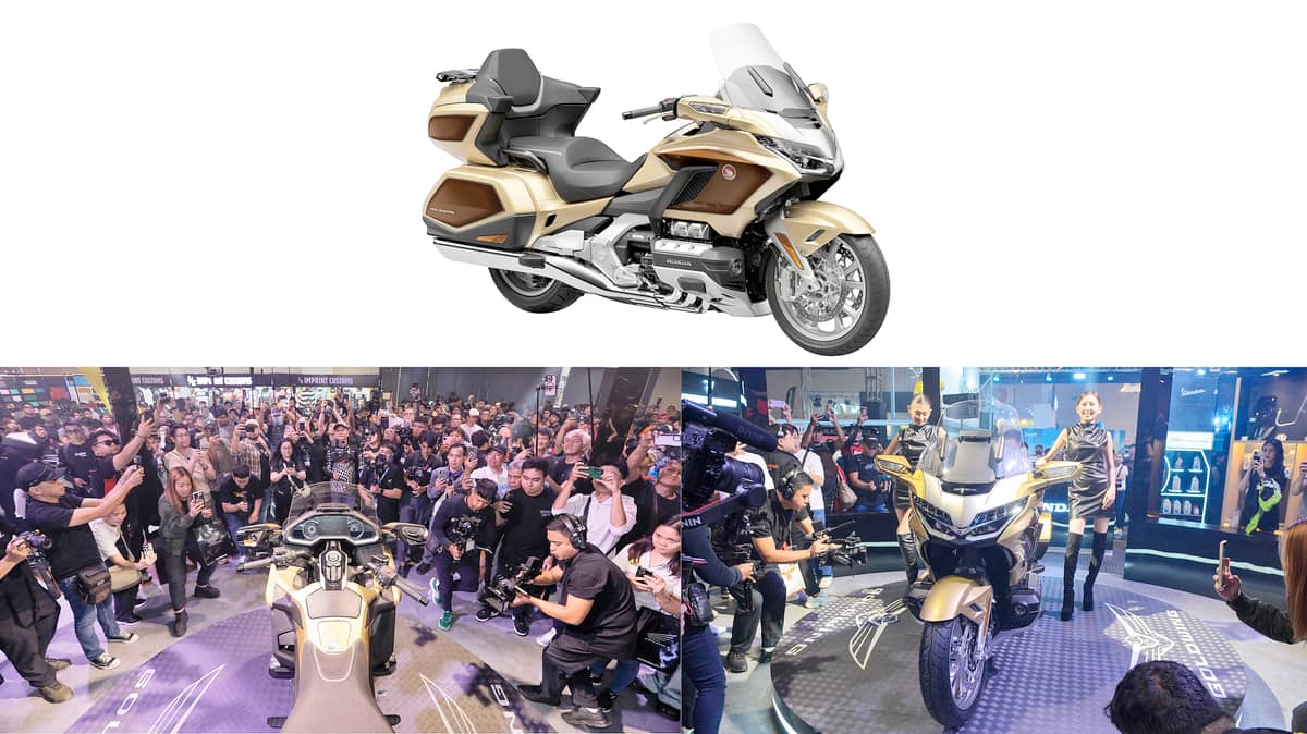 THE Goldwing 50th Anniversary Edition dazzles the crowd.