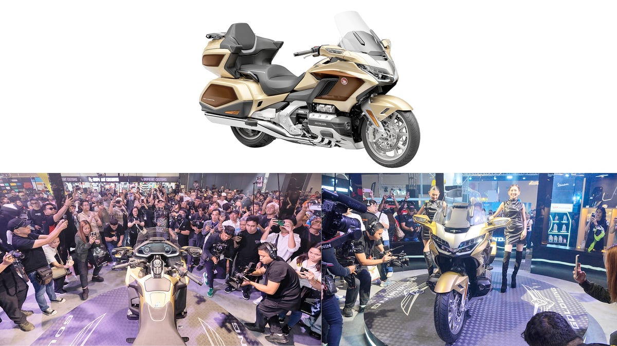 THE Goldwing 50th Anniversary Edition dazzles the crowd.