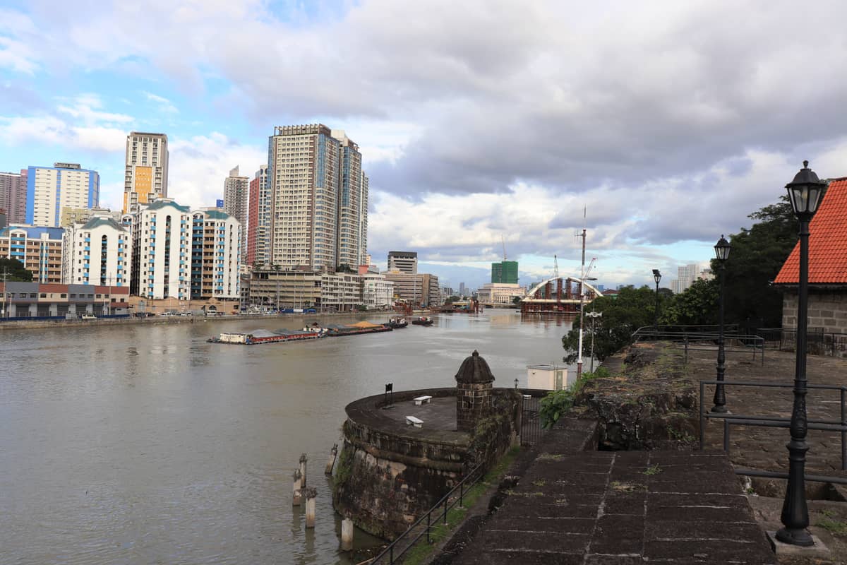 The Falsabraga Media Naranja of Fort Santiago in Intramuros, Manila, overlooking Pasig River.