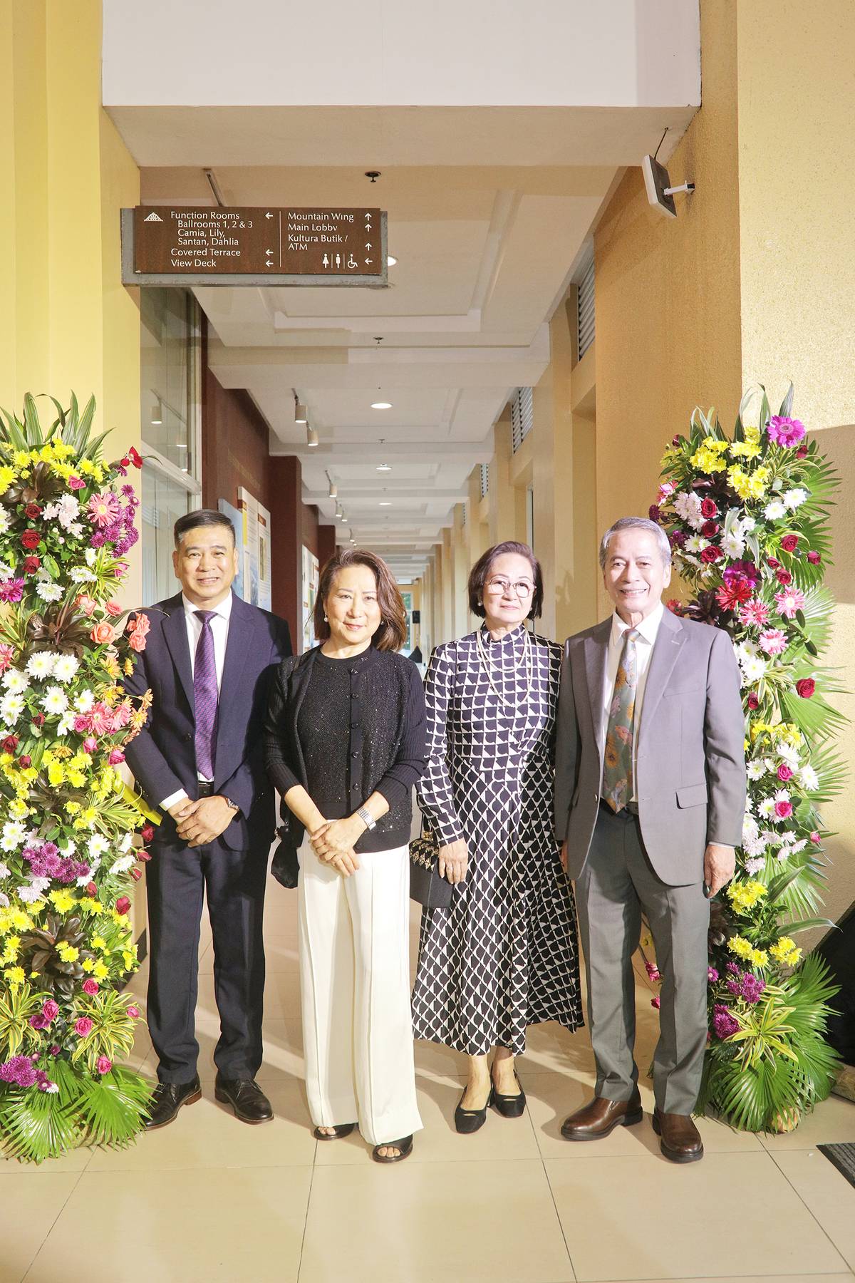 GENERAL manager Ramon Makilan, SMHCC president and chairperson Elizabeth T. Sy, SMHCC executive vice president Peggy Angeles and SMHCC Consultant Nes Jardin.