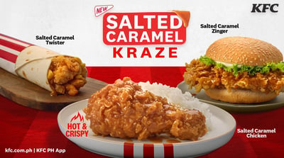 KFC launches bold salted caramel kraze flavor