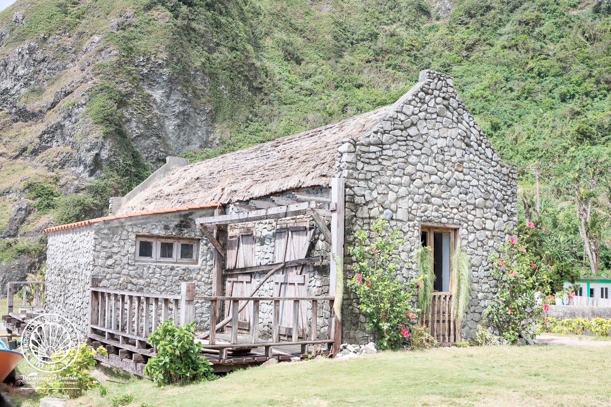 Rock House in Sabtang that is sturdy to strong typhoons.
