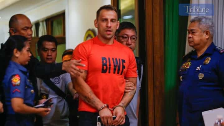 ARRESTED Russian vlogger Vitaly Zdorovetskiy was presented to the media on Monday, in a press conference hosted by the Department of Interior and Local Government