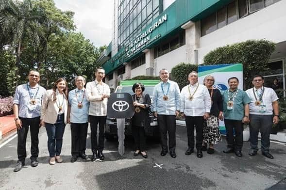 In photo (from left) are TCP Deputy Coordinator Neil Anthony del Mundo, TMP First Vice President Josephine Villanueva, TMPF President Jose Maria Aligada, TMP President Masando Hashimoto, DENR Secretary Maria Antonia Yulo Loyzaga, DENR Undersecretary for Field Operations Atty. Juan Miguel T. Cuna, DENR Undersecretary for Legal and Administration Atty. Ernesto D. Adobo Jr., Assistant Director for Biodiversity Management Bureau Mariglo Rosaida I. Laririt, DENR MIMAROPA Regional Executive Director Felix S. Mirasol Jr., and San Jose, Occidental Mindoro City Environment and Natural Resources Office and Concurrent TCP Coordinator Efren L. Delos Reyes.