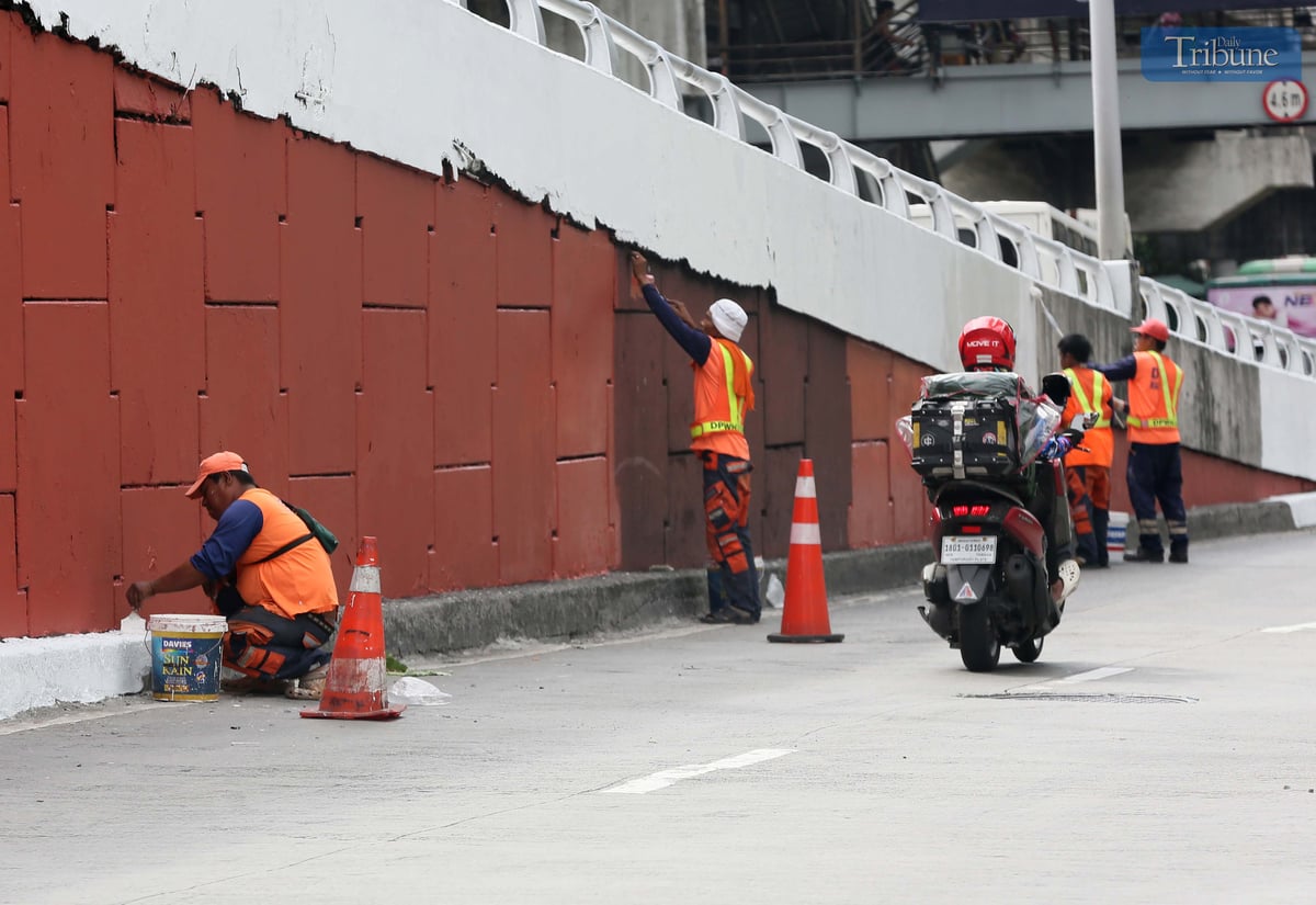 Kamuning flyover repainted due to low traffic