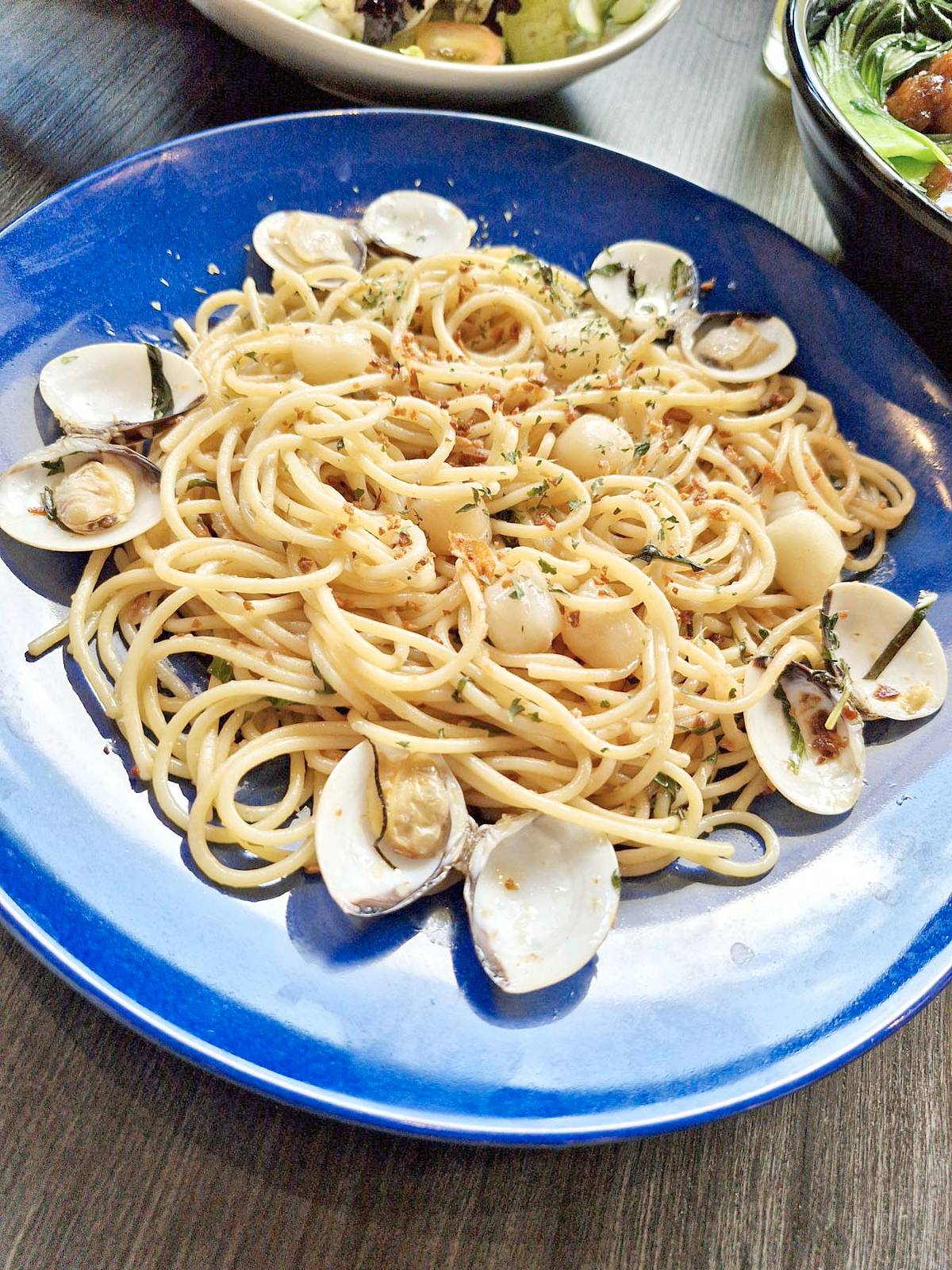 Seafood Aglio olio.
