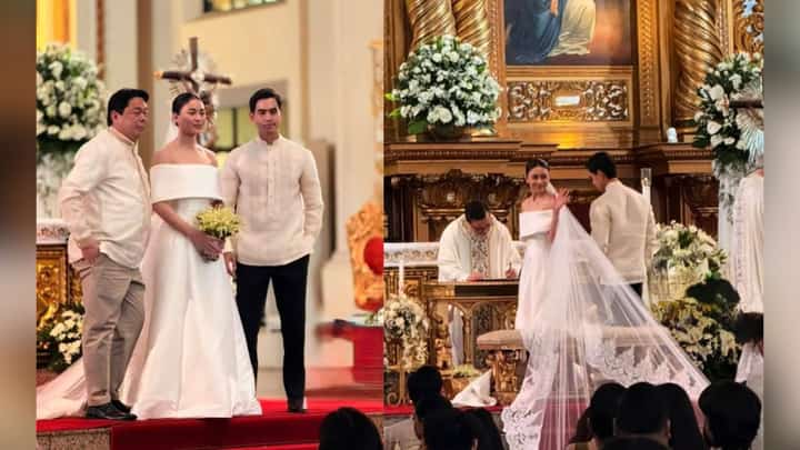 Claudia Barretto finally weds long-time beau Basti Lorenzo. Dennis Padilla attends the affair but not without drama.