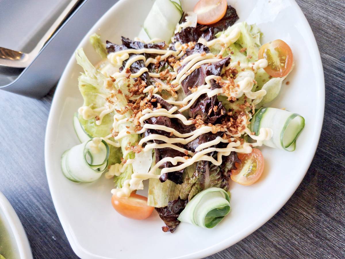 Fish and Co. All-day-385 promo salad starter.