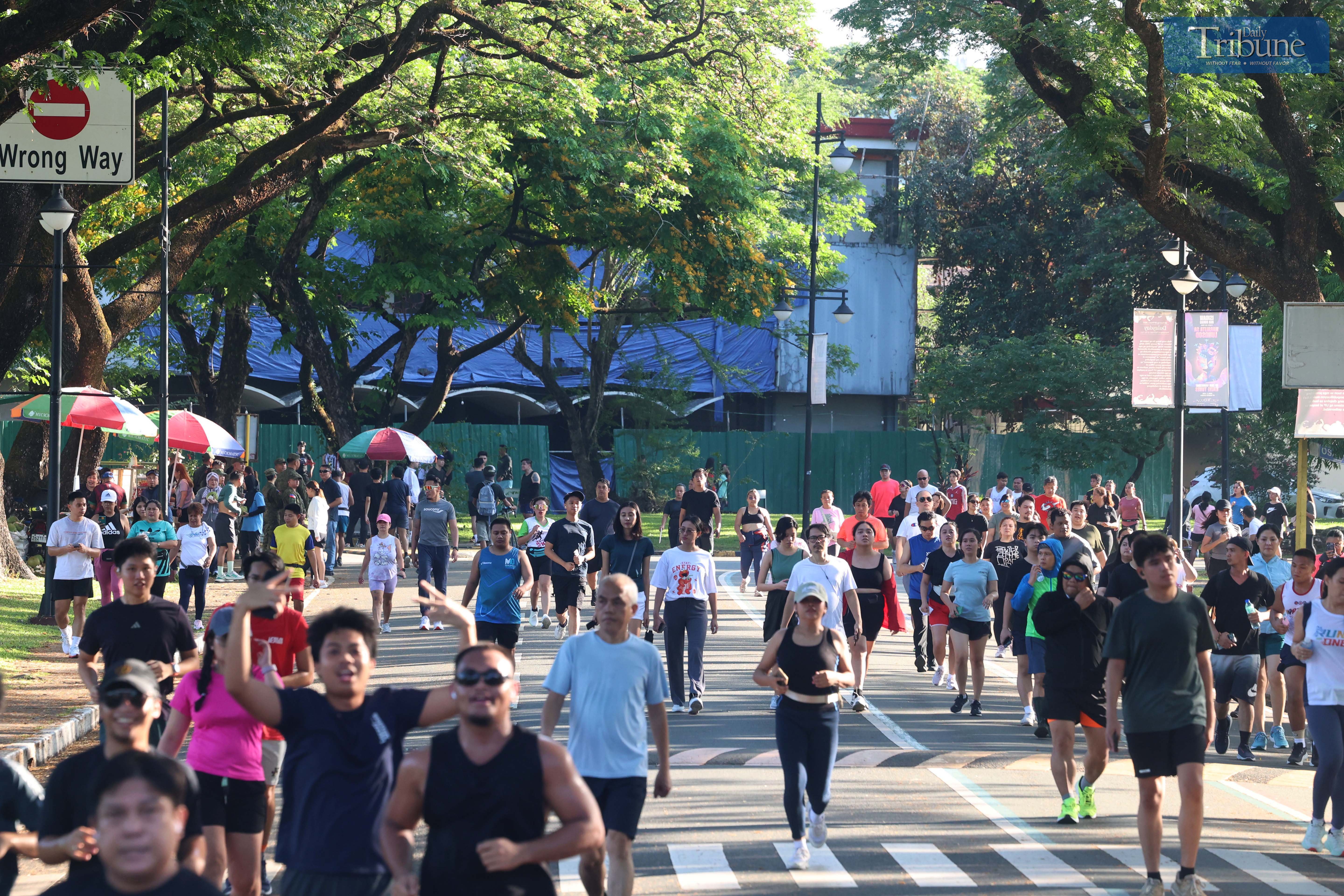 Holiday break jog at UP