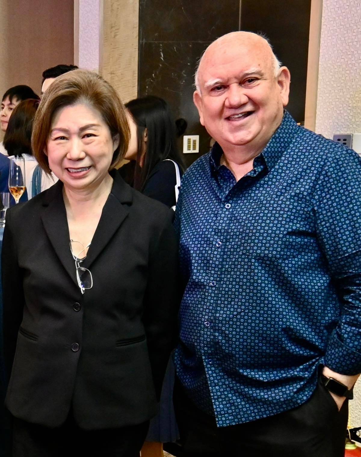 Tessie Sy Coson and Edu Jarque.