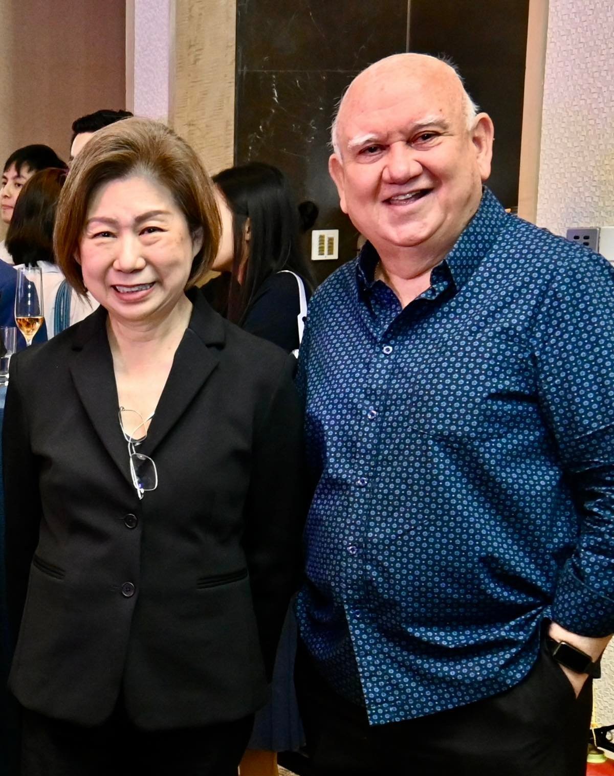 Tessie Sy Coson and Edu Jarque.