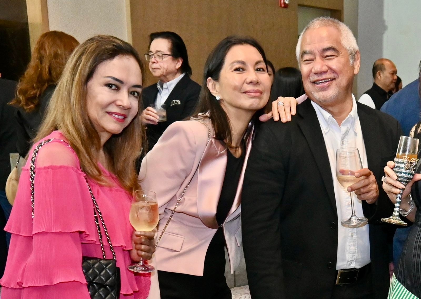 Mayenne Carmona, Dr. Cecilia Infantado and Ralph Joseph.