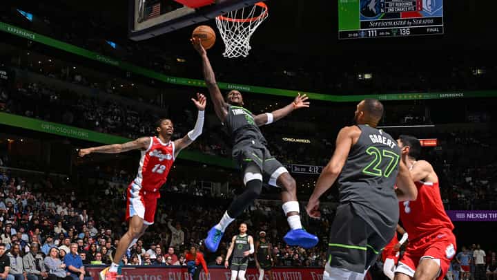 Anthony Edwards delivers big time during the Minnesota Timberwolves’ 141-125 victory over the Memphis Grizzlies in the NBA regular season.