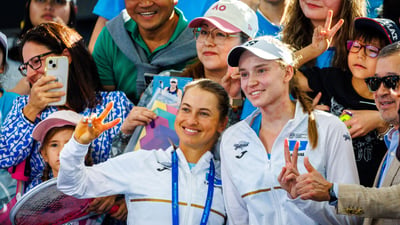 Rybakina powers Kazakhs past Aussies