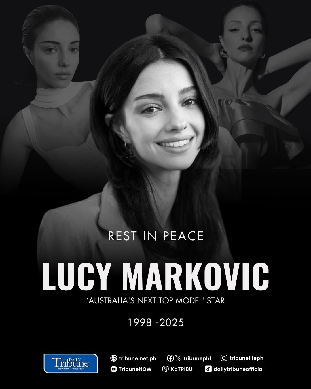 Lucy Markovic, ‘Australia’s Next Top Model’ alum, dies at 27