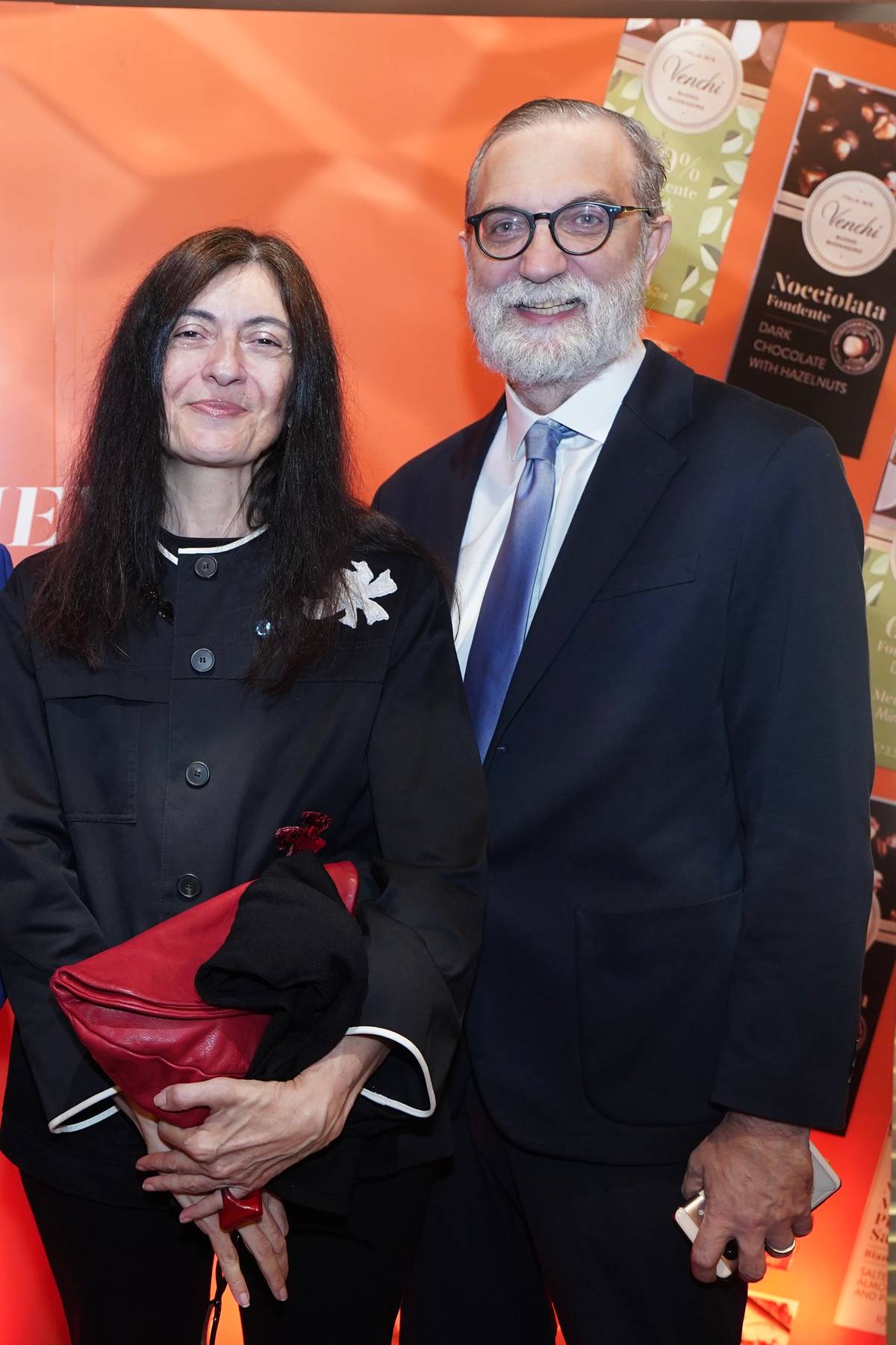 Venchi Global brand ambassador and head of Product Development, Dr. Anna Lisa Ghini and His Excellency Davide Giglio, Ambassador of Italy to the Philippines.
