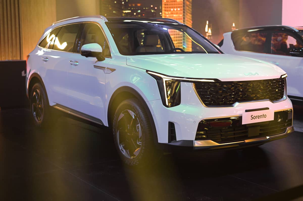 The Kia Sorento Hybrid stands tall at MIAS 2025.