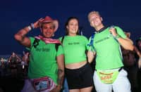 fans on British singer-songwriter Charli XCX enjoy her performance during the 2025 Coachella Valley Music and Arts Festival at Empire Polo Club on 12 April 2025 in Indio, California.