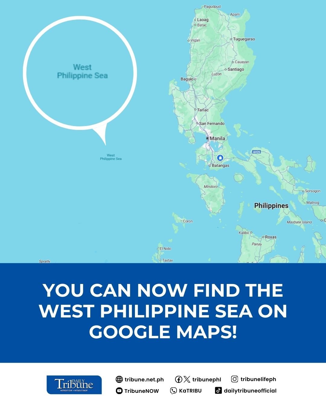 West Philippine Sea now labeled on Google Maps