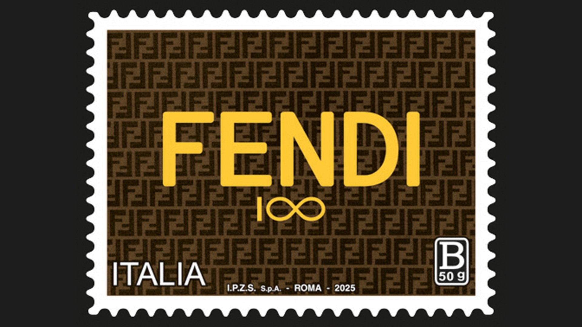 FENDI RECEIVES SPECIAL STAMP FOR ITS 100TH ANNIVERSARY 
