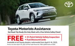 Drive safe this Holy Week: Toyota offers free 21-point vehicle inspection