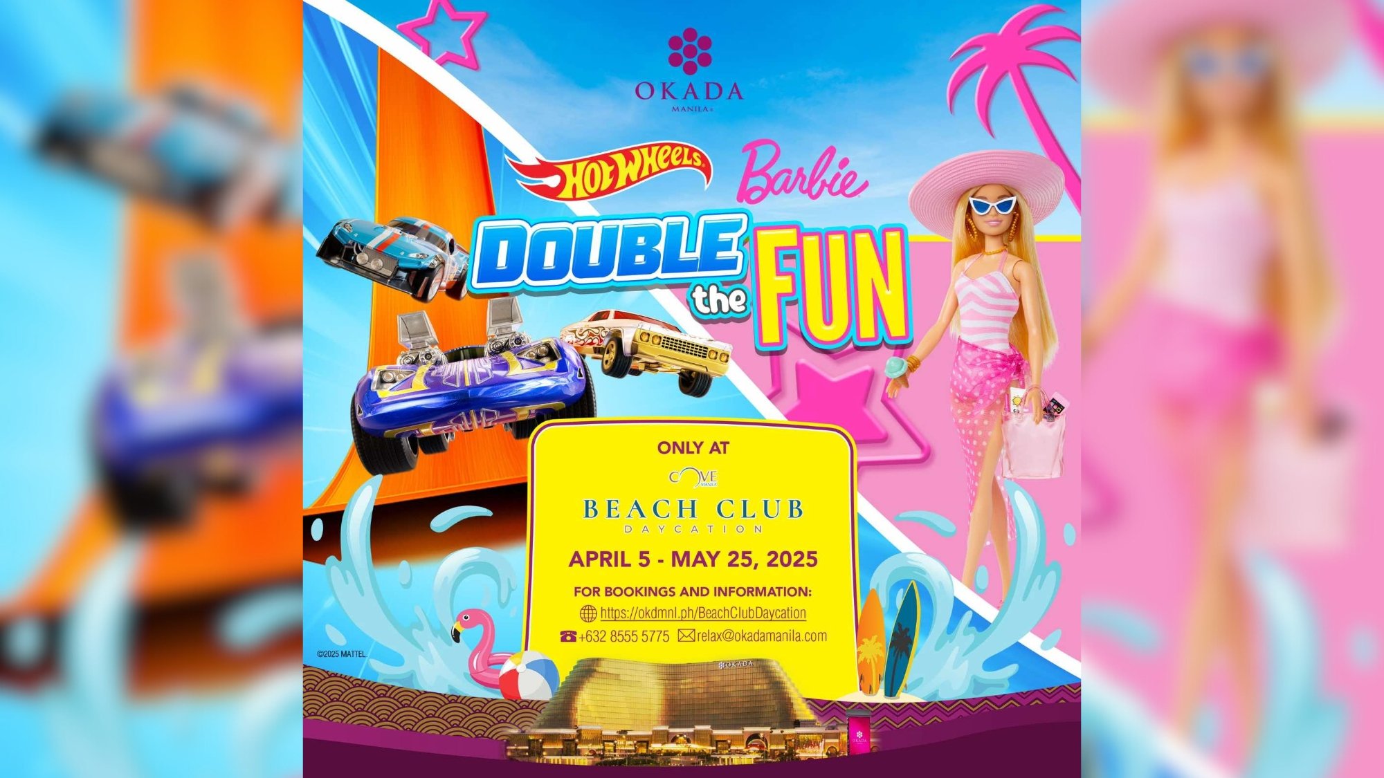 Double the fun: Hot Wheels & Barbie take over Cove Manila this summer!