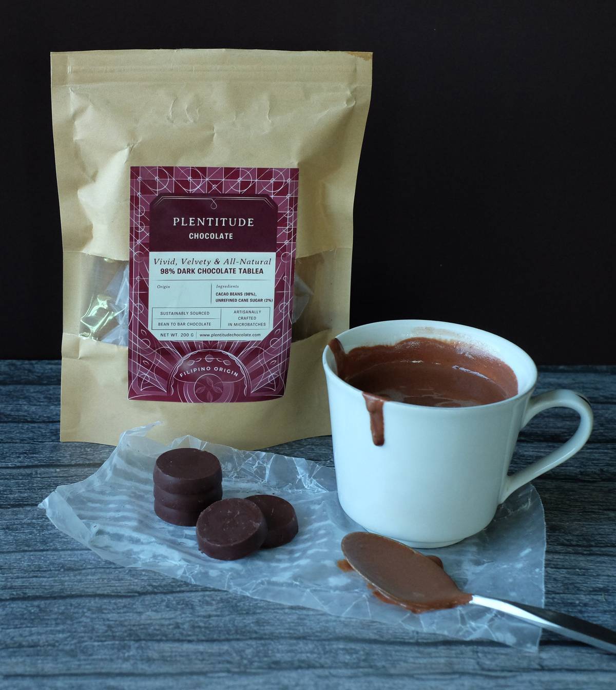 Drinking chocolate.