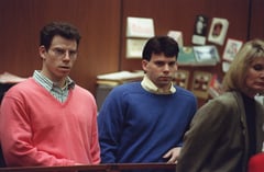 Menendez brothers seen on 1990 NBA trading card months after murders