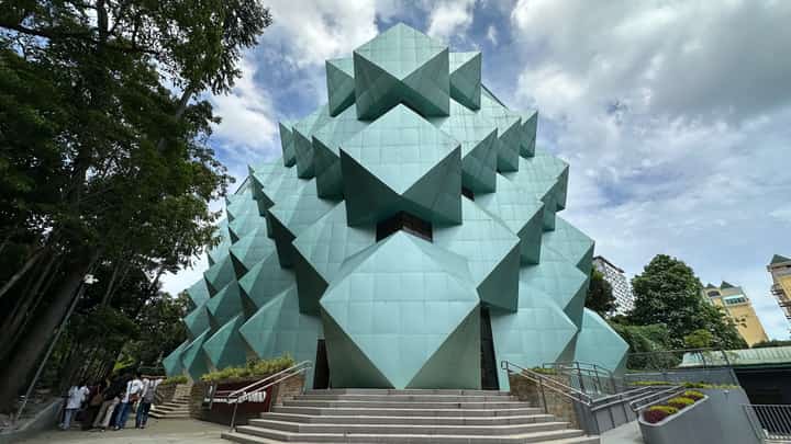 The building of the National Museum of the Philippines Davao is inspired by the spiky durian fruit.