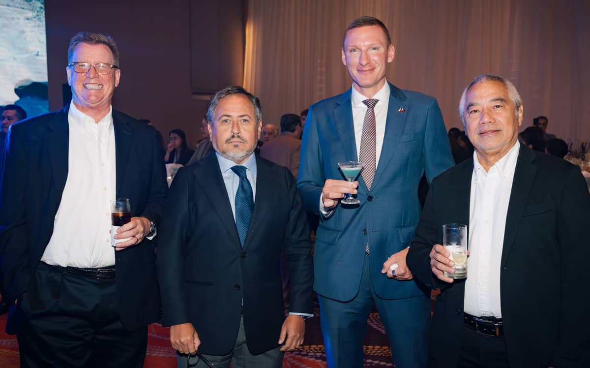 Aubrey Carlson, H.E. Ambassador of Chile, Alvaro Jara, Deputy Head of Mission Dalibor Micka and Ralph Joseph.