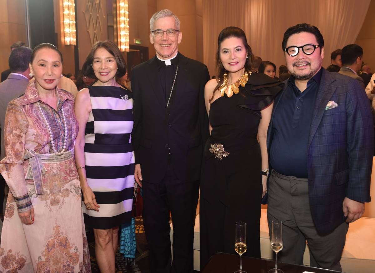 Agnes Huibonhoa, Mav Rufino, h.E. Rev Charles Brown, Nikki Teodoro and AJ Violago.