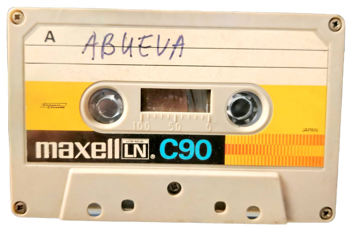 Cassette tape of Napoleon Abueva interview.