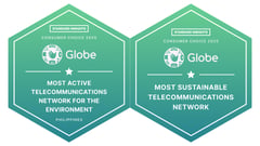 Globe wins Standard Insights Consumer Choice Awards for Green Network and Environmental Commitment