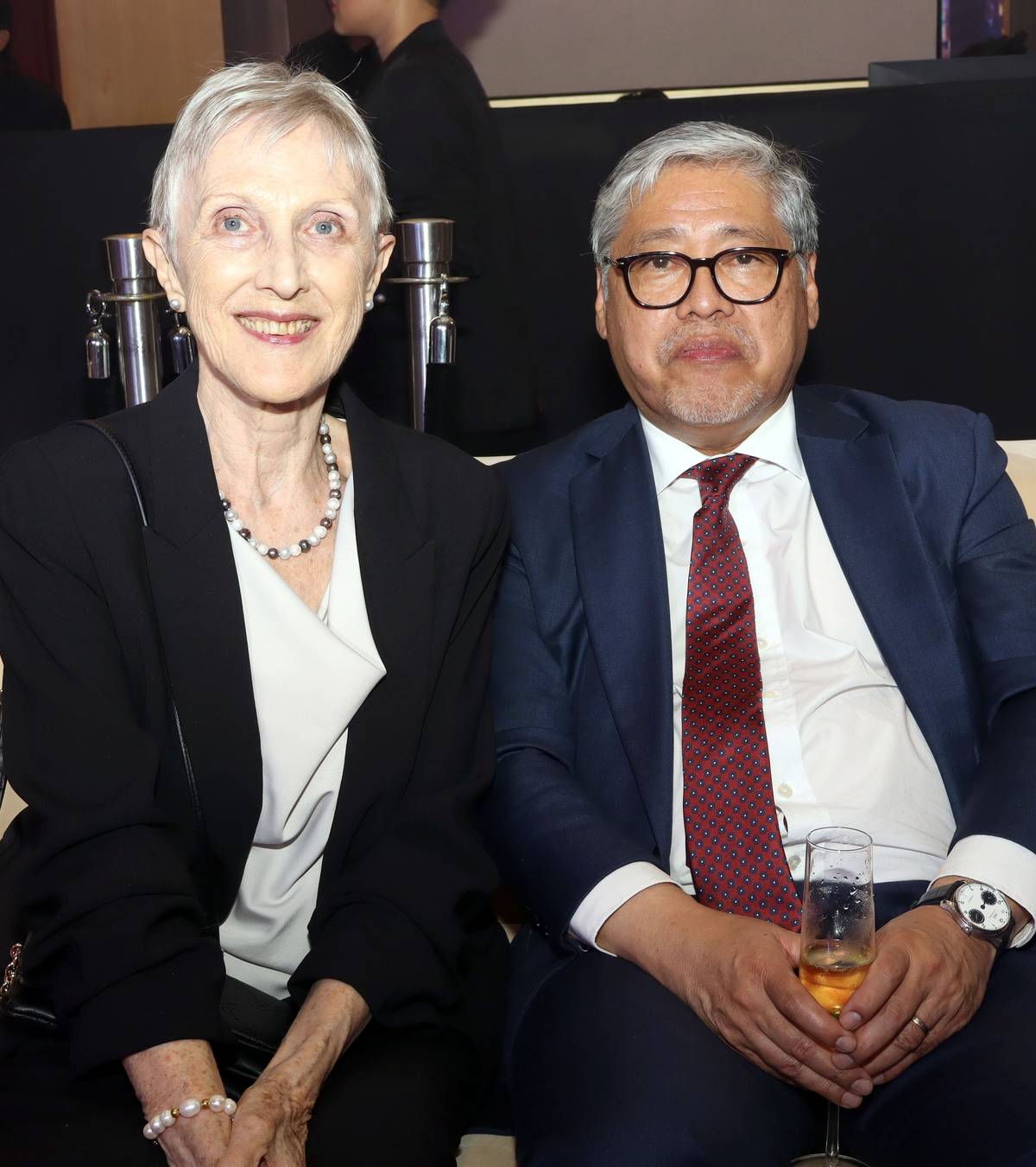 Pamela Manalo and Secretary Enrique Manalo.