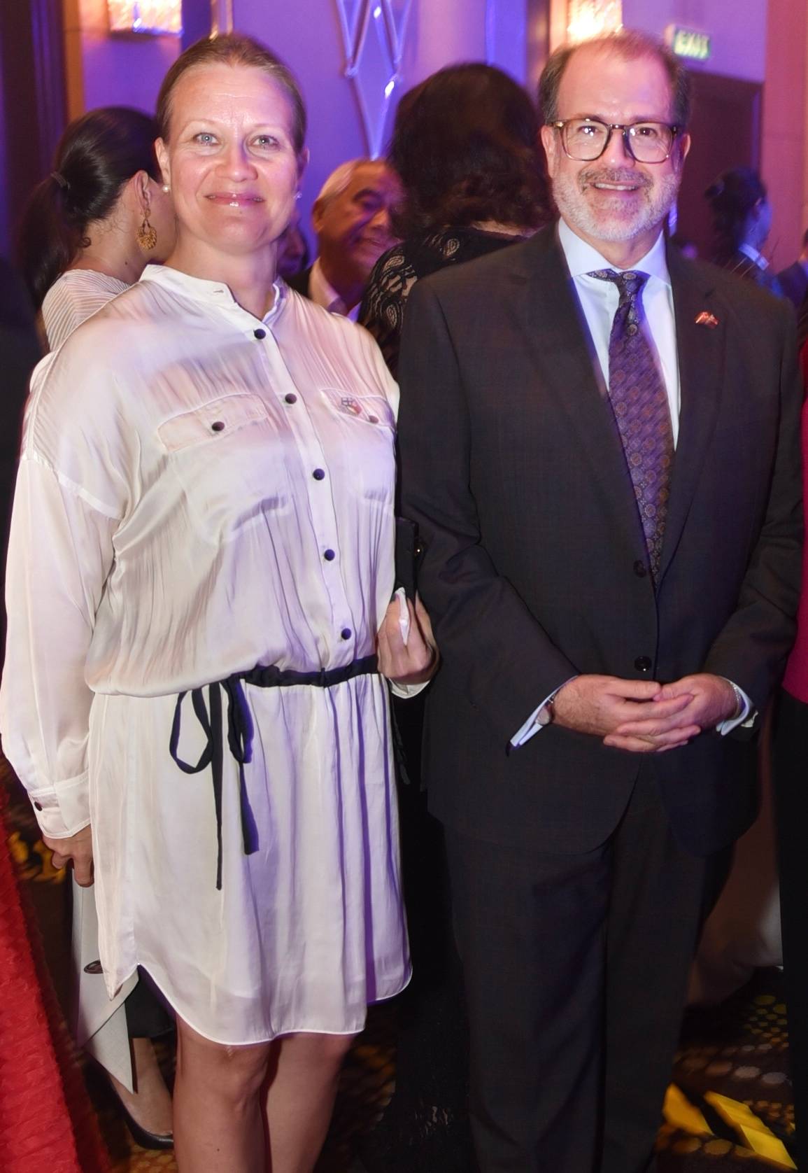 Ambassador of Finland Saija Nurminem and Ambassador of Canada David Hartman.