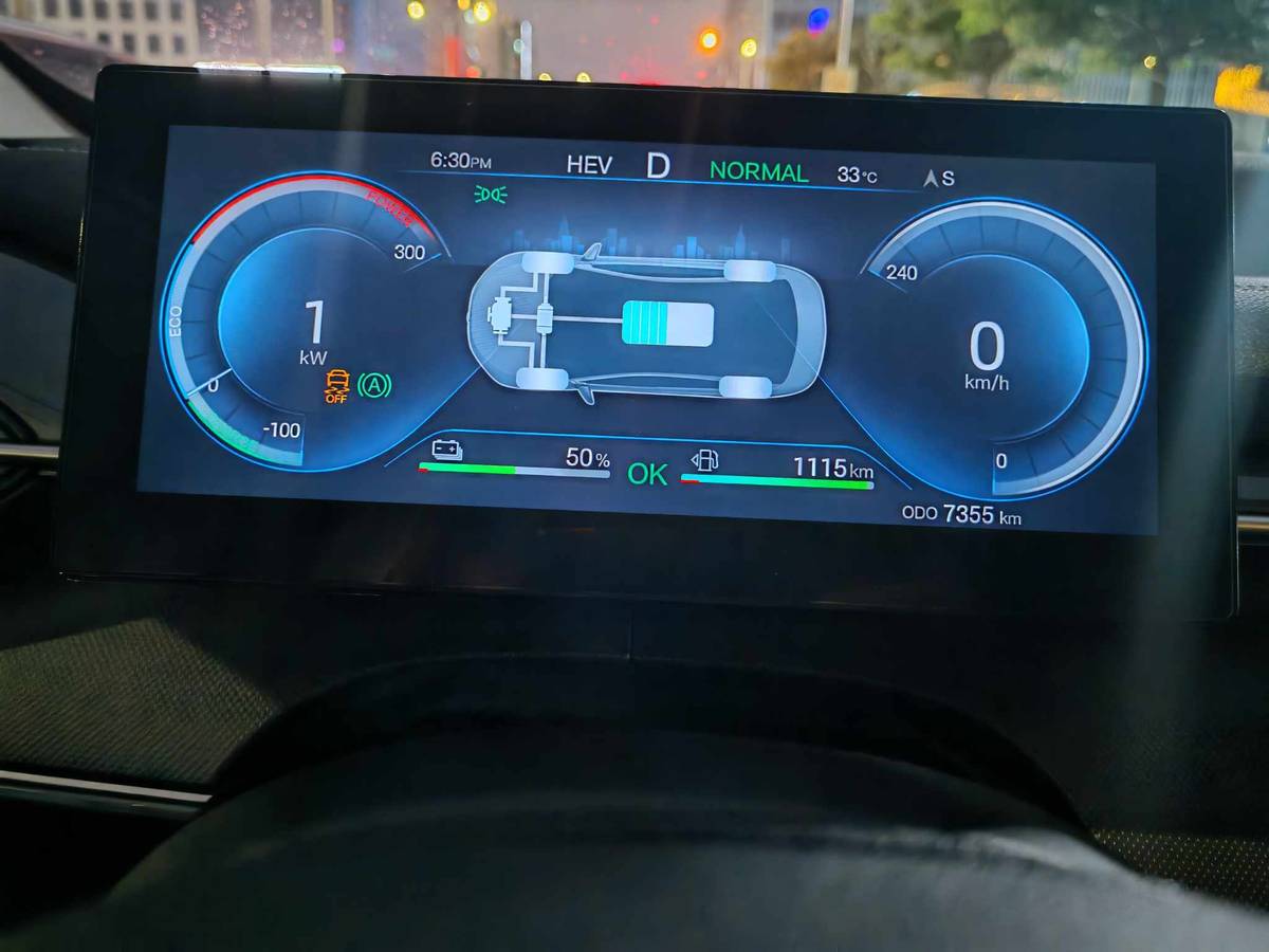 WITH 50 percent battery and 1,115 km of range showing on the dash, the BYD Seal 5 DM-i proves it’s built for long hauls without the stress.